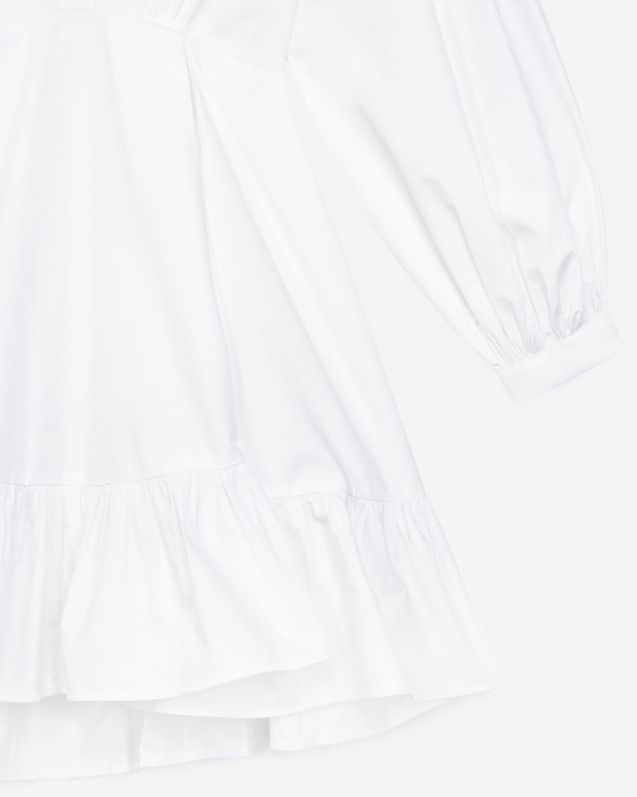 The Kooples FEMME WHITE robe chemise blanche boutonnée