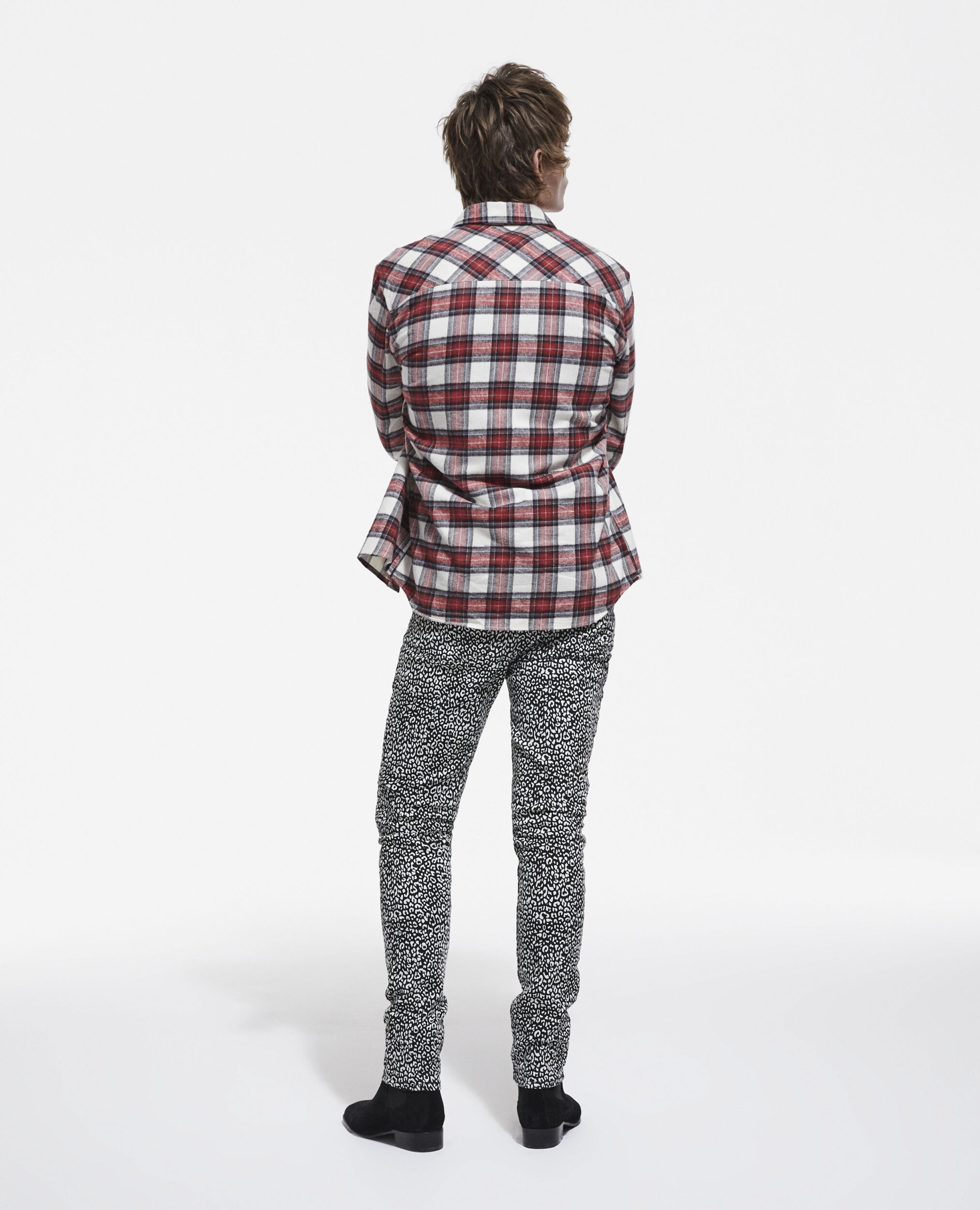 Overshirt with check motif, RED, hi-res image number null