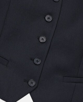 The Kooples DAMEN BLACK schwarze weste aus wolle