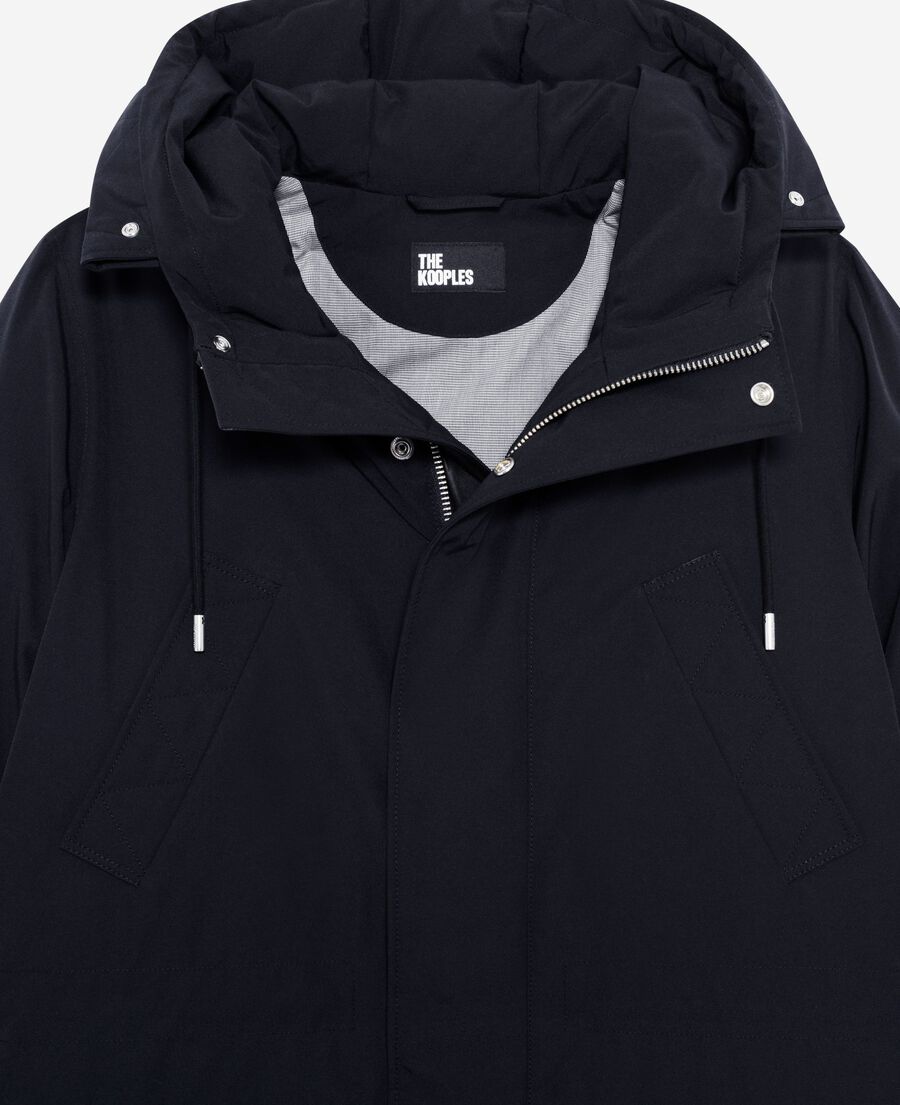 The Kooples HOMME NAVY parka à traitement déperlant marine