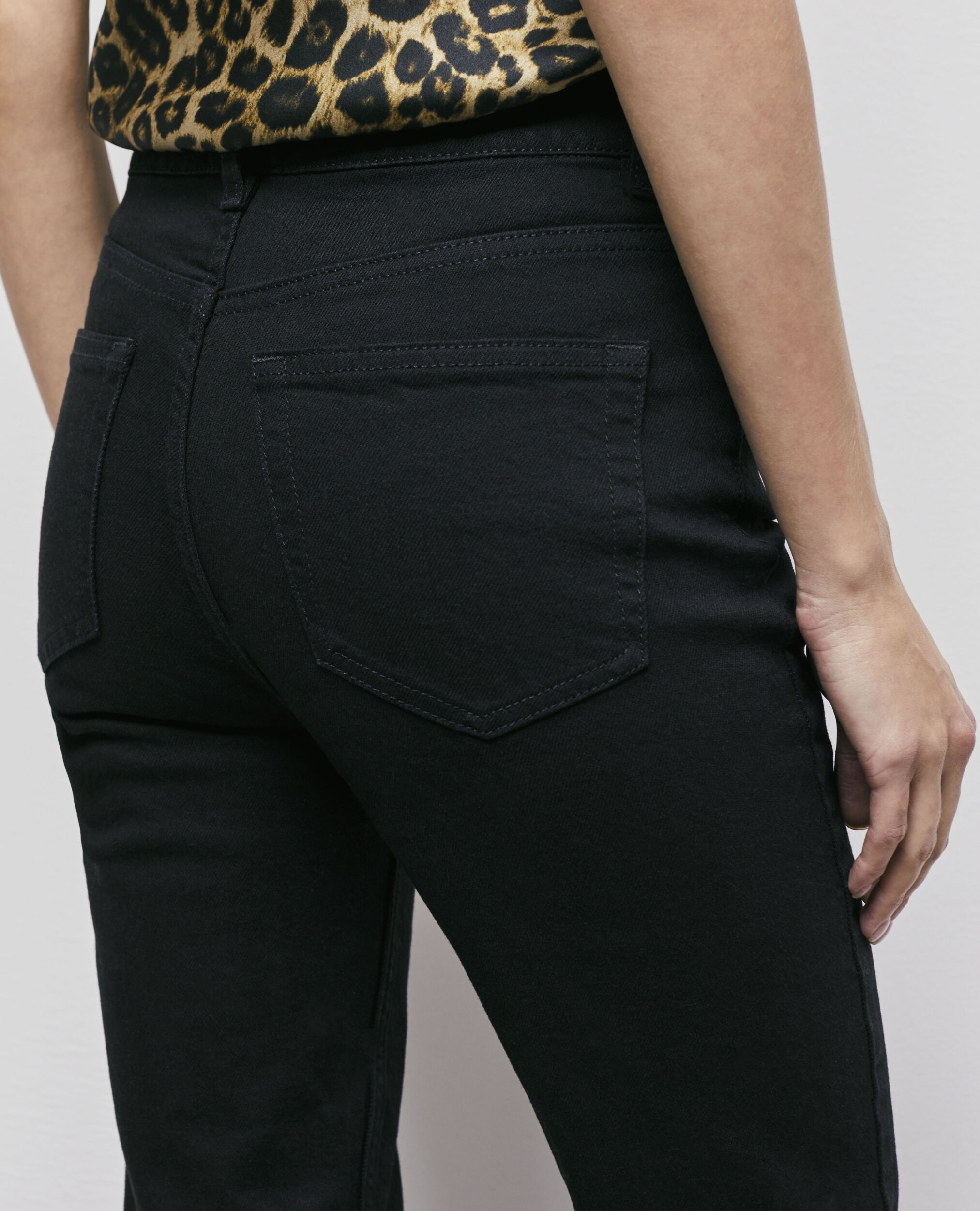 Black slim-fit jeans, BLACK, hi-res image number null