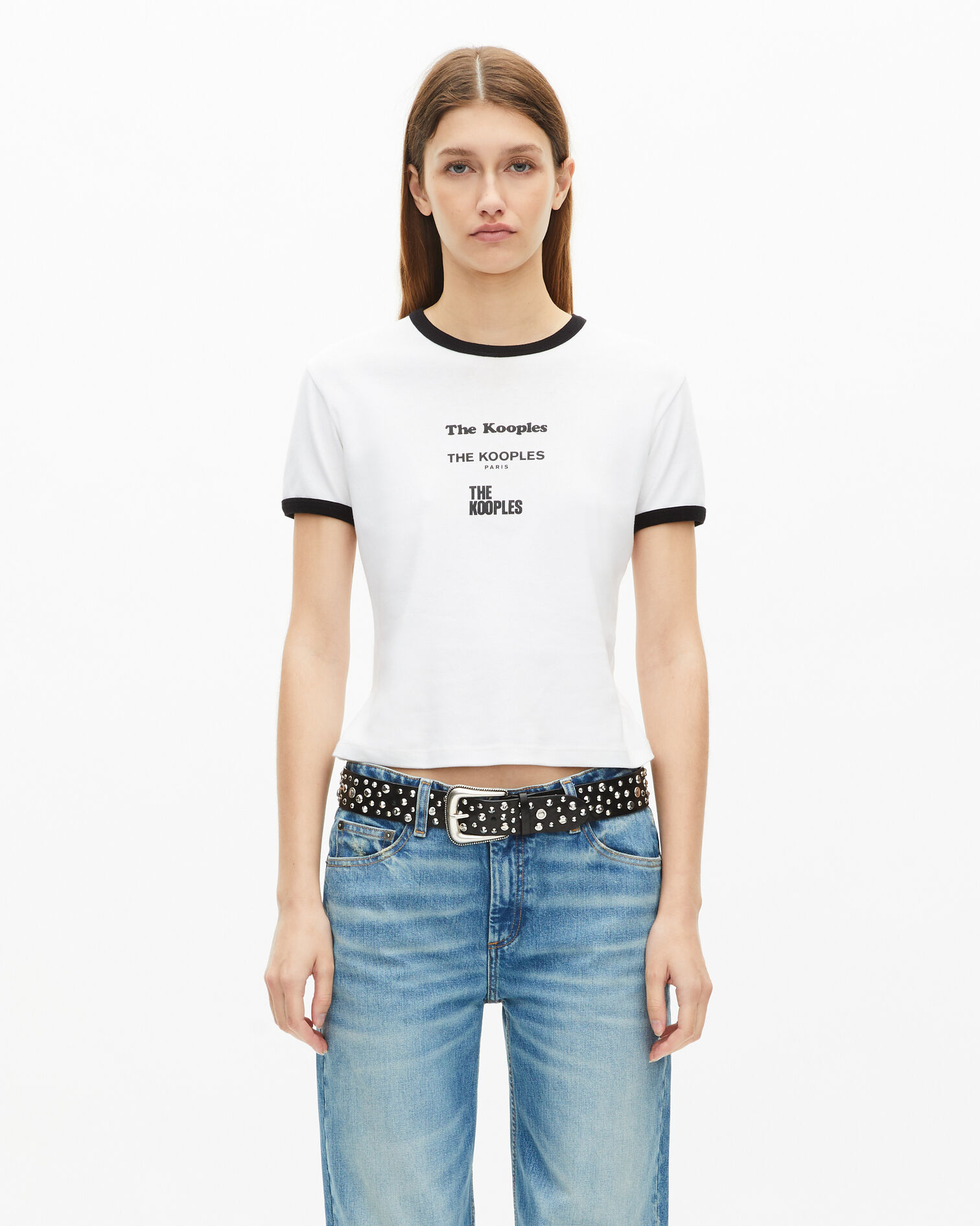 T-shirt avec sérigraphie blanc, WHITE, hi-res image number null