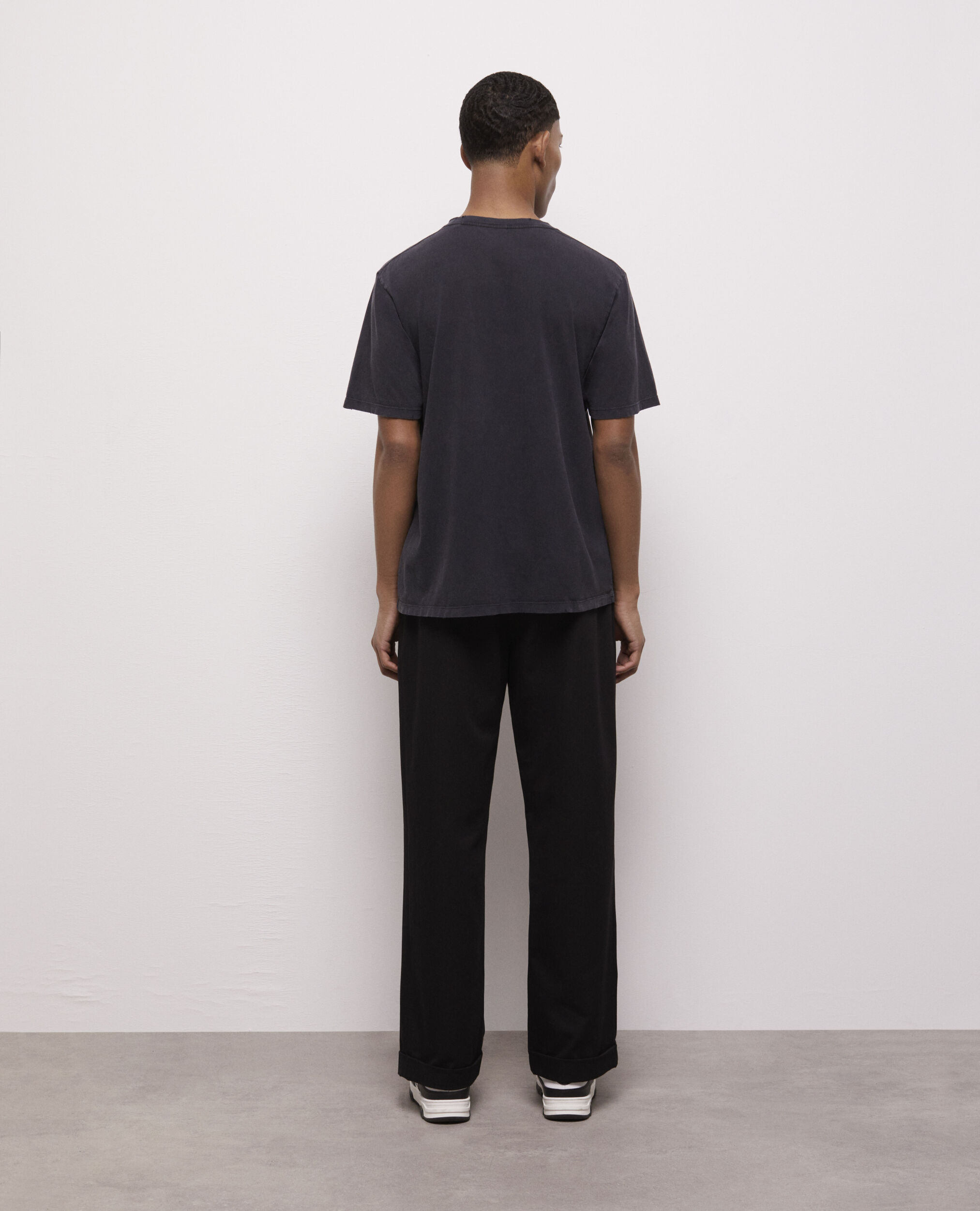 T-shirt Homme sérigraphié noir, BLACK WASHED, hi-res image number null