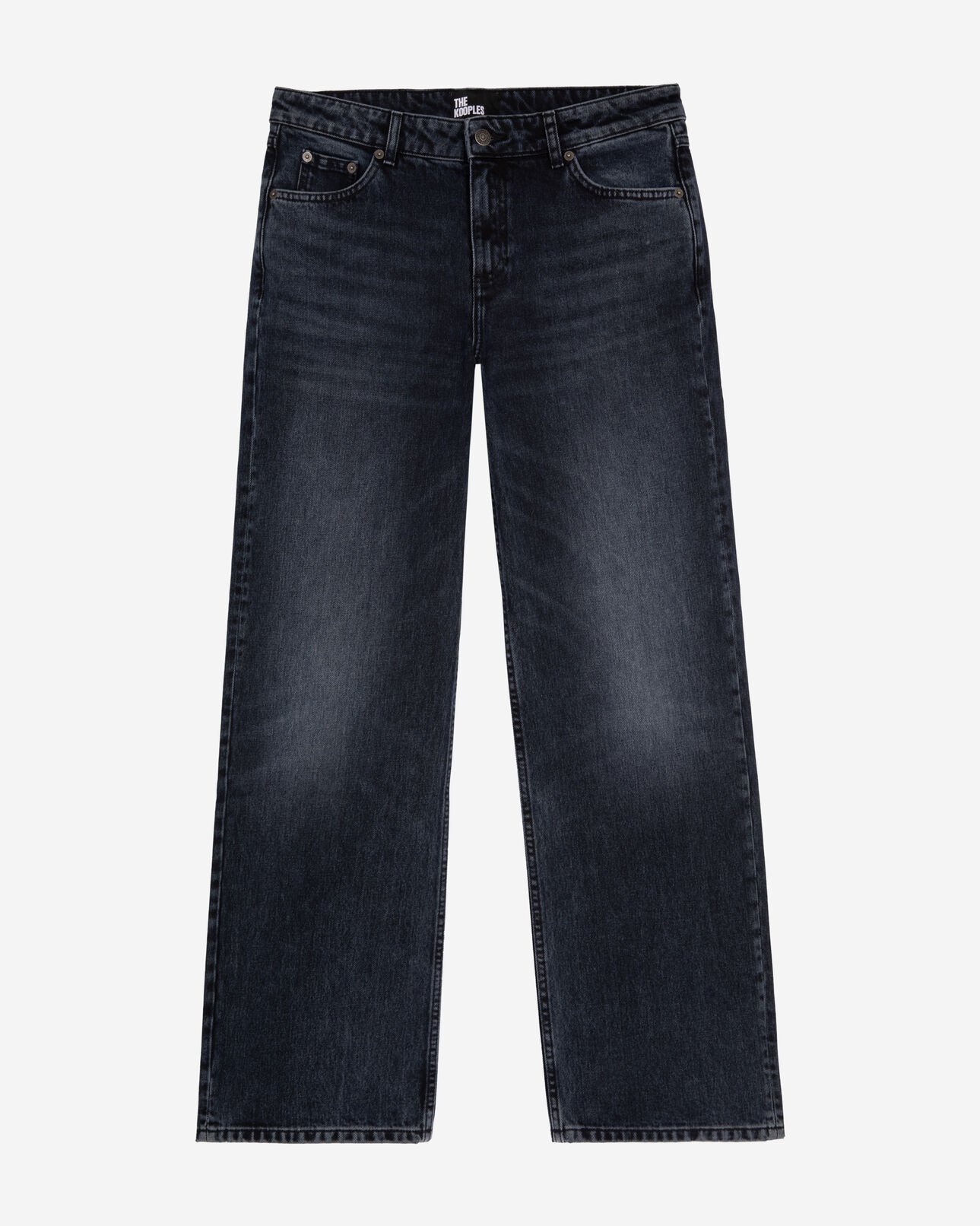 The Kooples DAMEN BLUE ELECTRIC weite dunkelblaue jeans