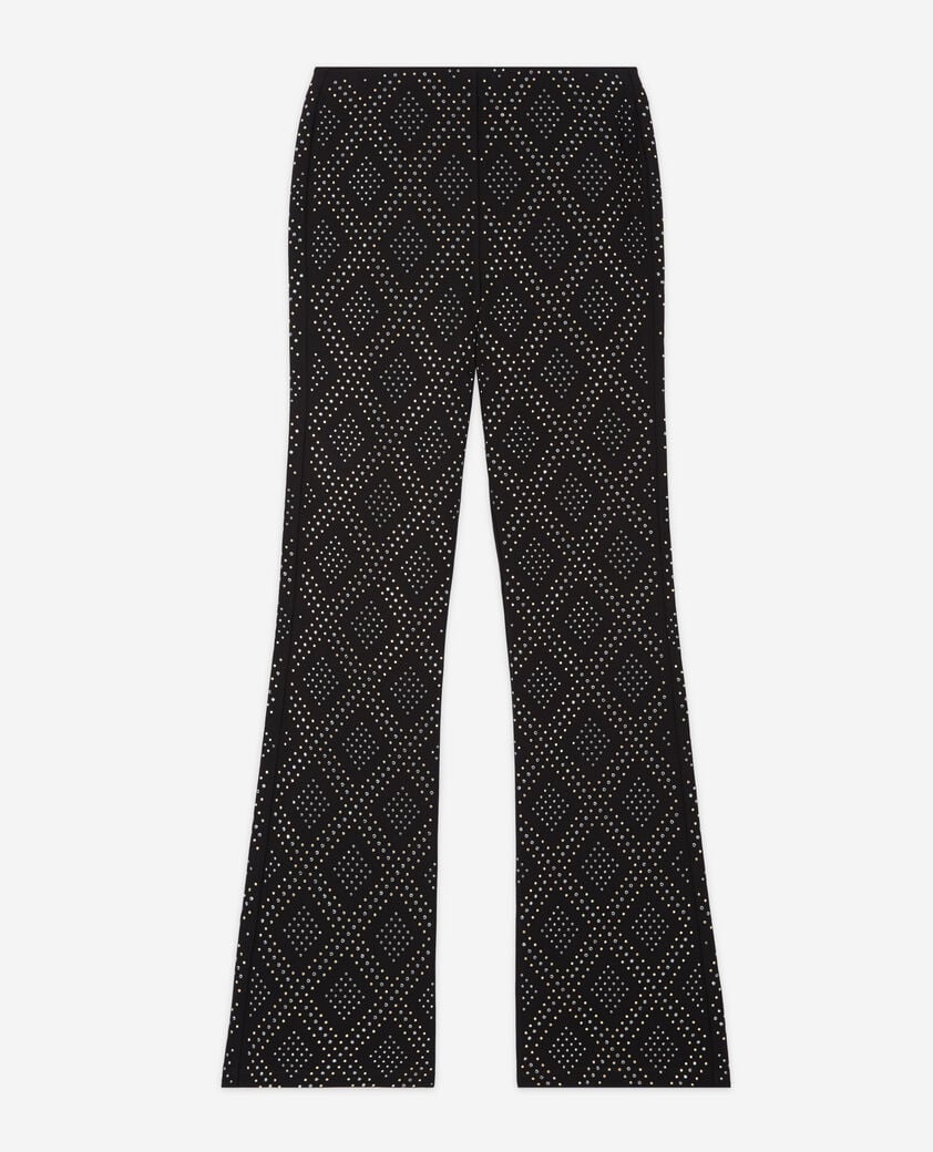 The Kooples FEMME BLACK pantalon à strass noir