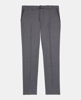 The Kooples MEN BLACK GREY black and white houndstooth suit trousers