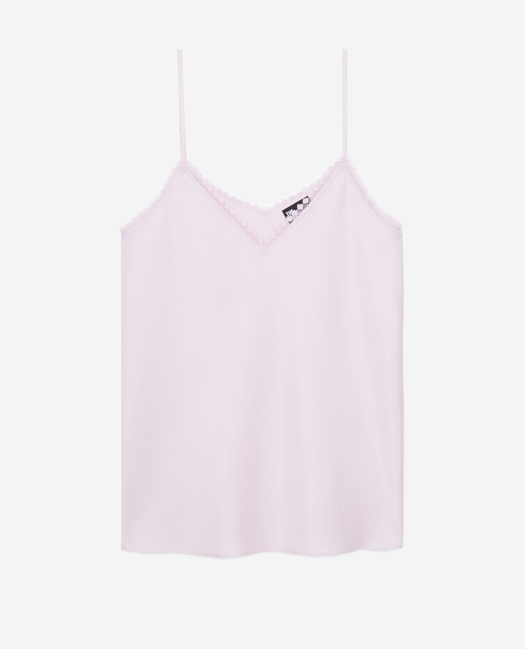 Pink camisole with lace details, PALE PINK, hi-res image number null