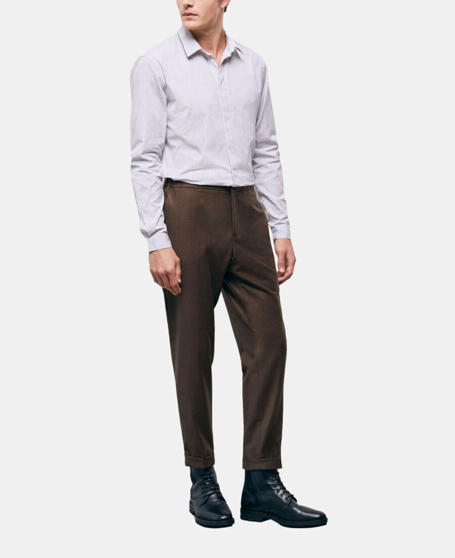 brown wool pants