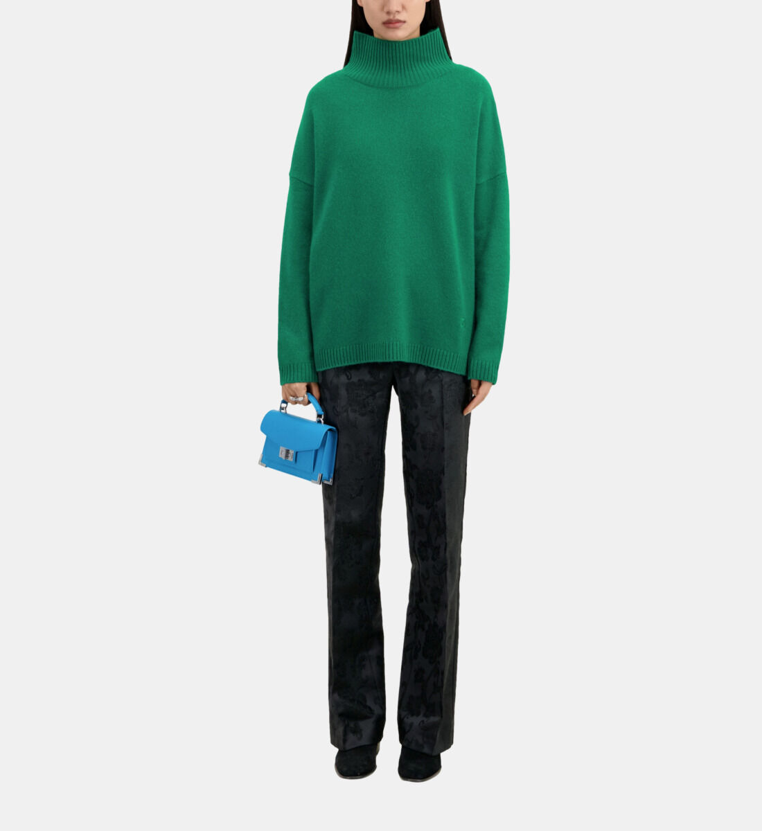 Green cashmere blend sweater The Kooples US