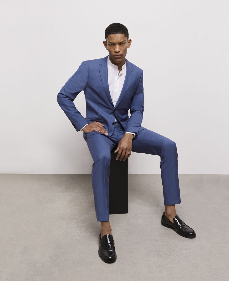 blue suit jacket