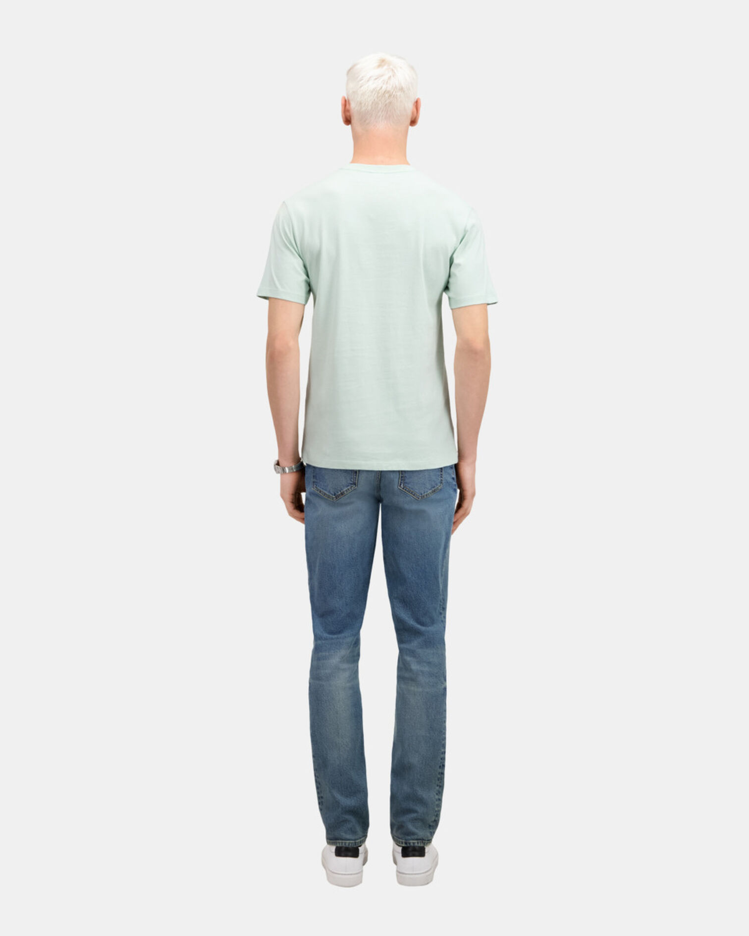 Men's green t-shirt with logo, OCEAN, hi-res image number null