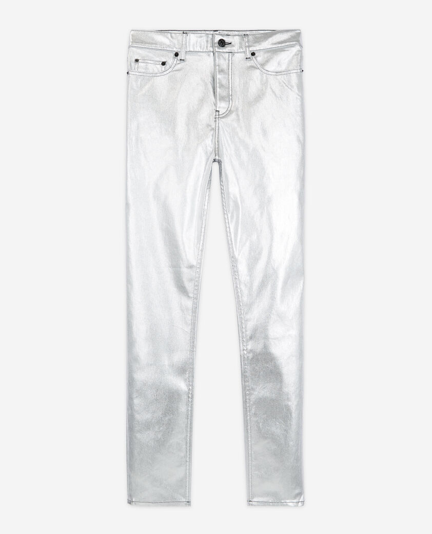 The Kooples MEN SILVER slim gray jeans