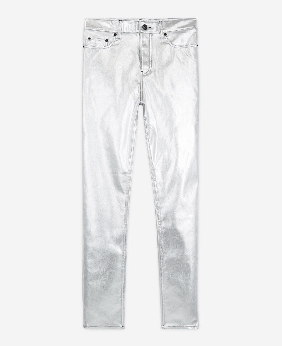 The Kooples MEN SILVER slim gray jeans