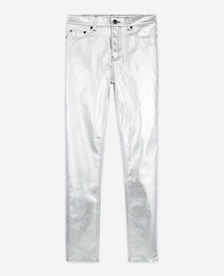 The Kooples MEN SILVER slim gray jeans