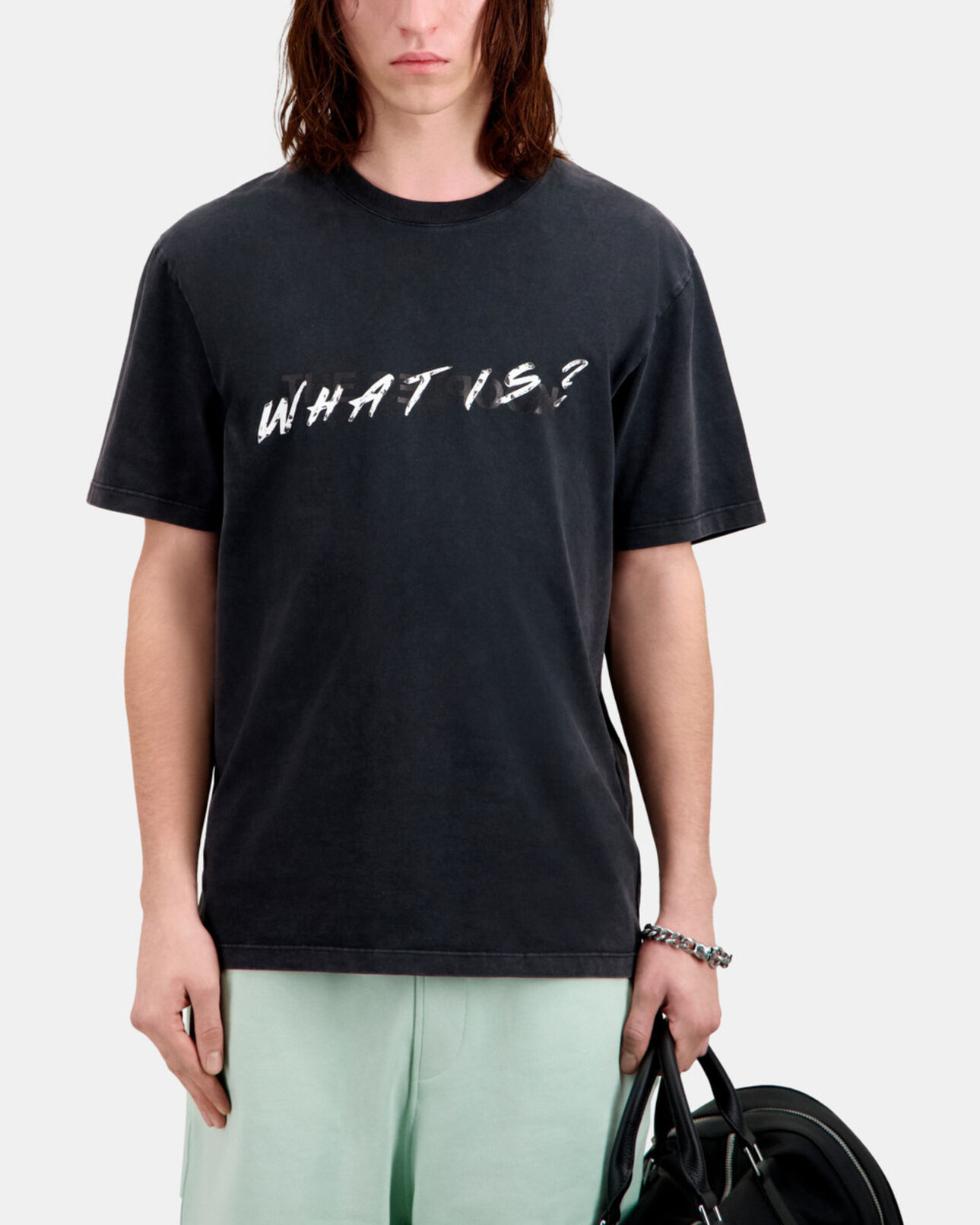 The Kooples HOMBRE BLACK WASHED camiseta what is negra