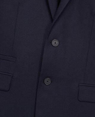 The Kooples HOMME NAVY veste de costume bleu marine en flanelle