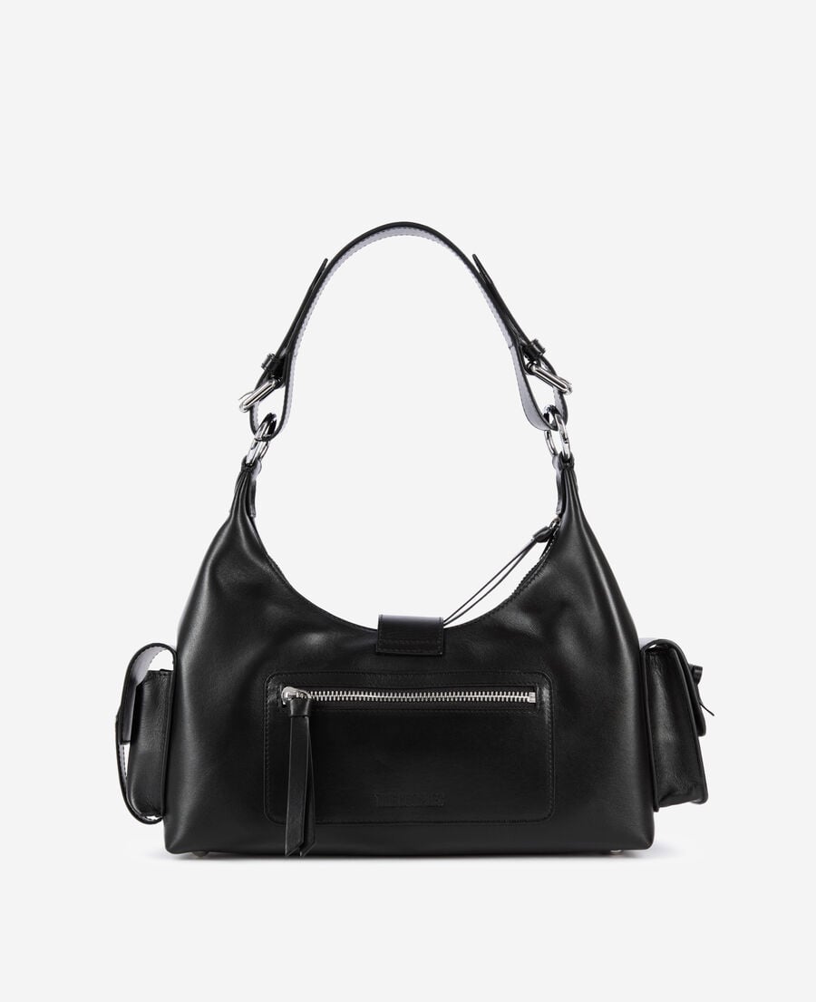 The Kooples DAMEN BLACK schwarze amelia tasche aus glattleder