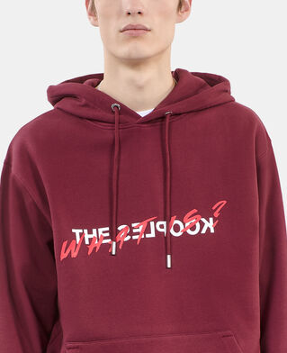 The Kooples HOMME BURGUNDY sweatshirt à capuche what is bordeaux