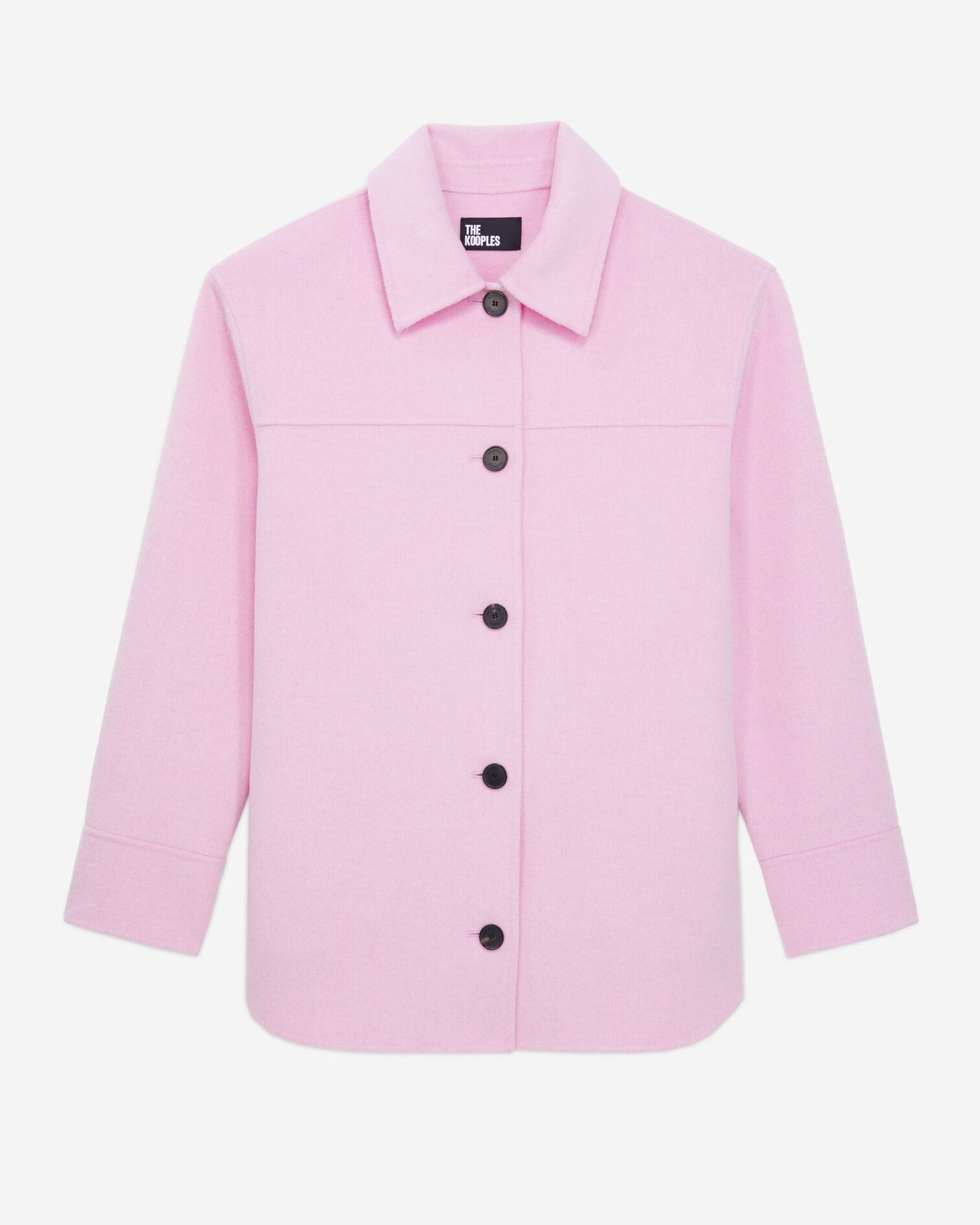 Pink wool overshirt style jacket, PALE PINK, hi-res image number null