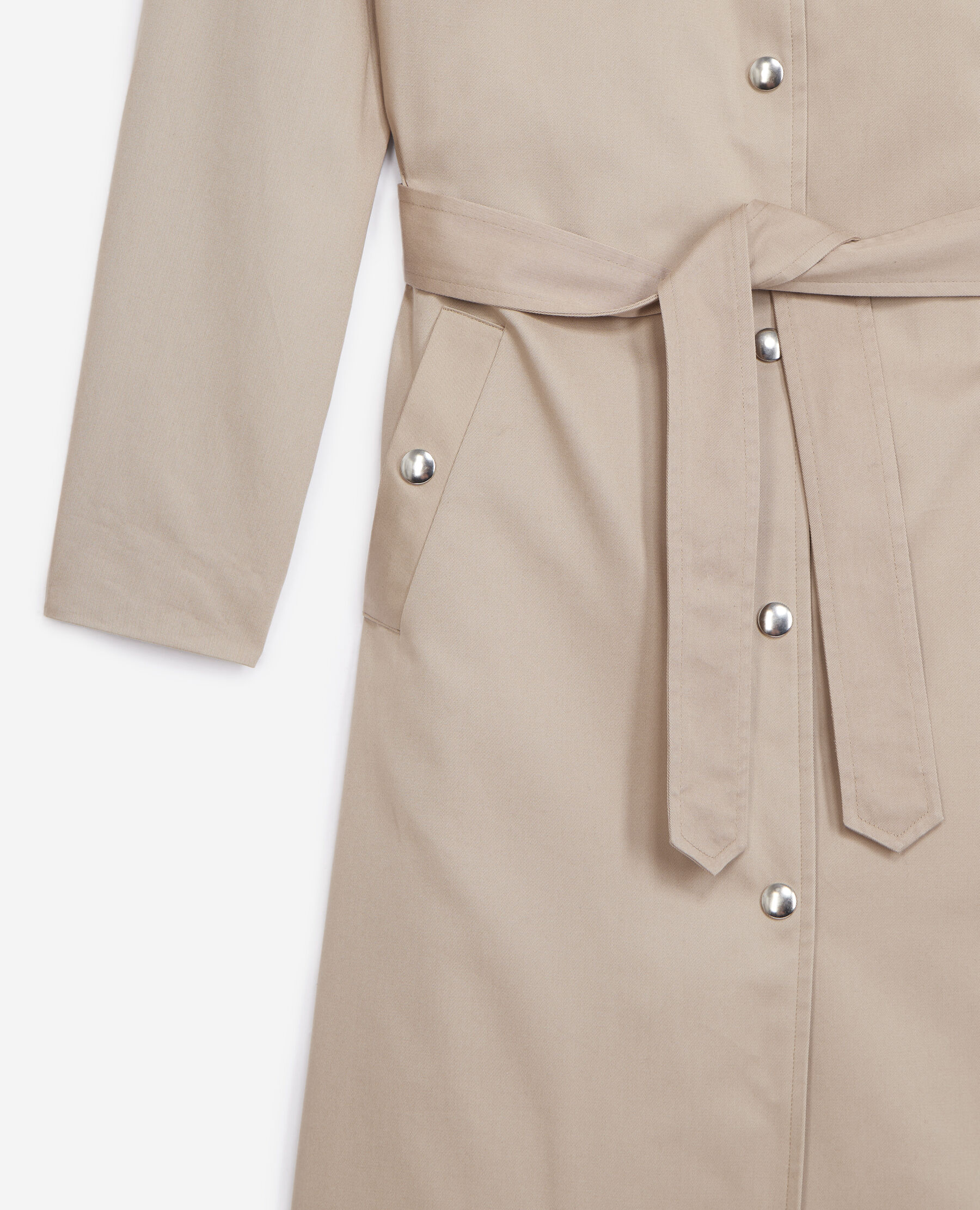 Beige discount cotton coat