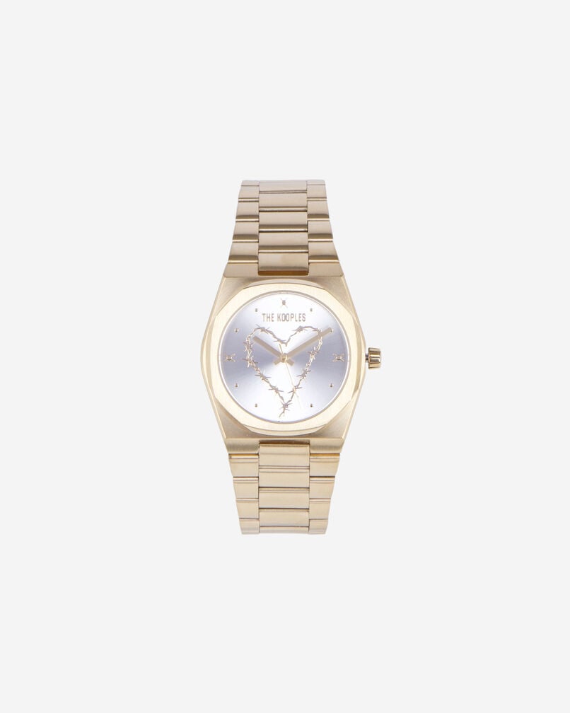 The Kooples MIXTE GOLD montre avec coeur dorée