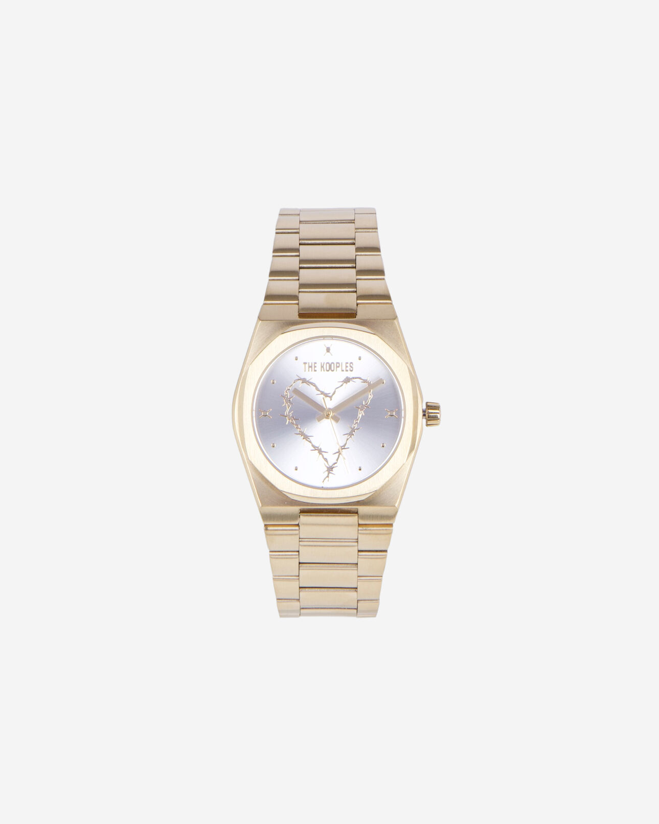 The Kooples UNISEX GOLD uhr mit goldenem herzen