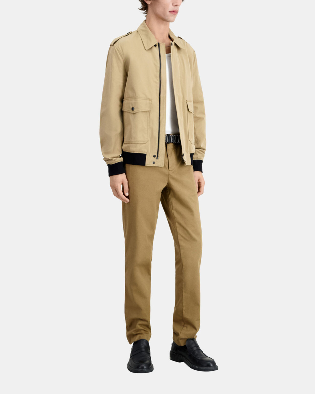 The Kooples HOMME BEIGE blouson beige en coton