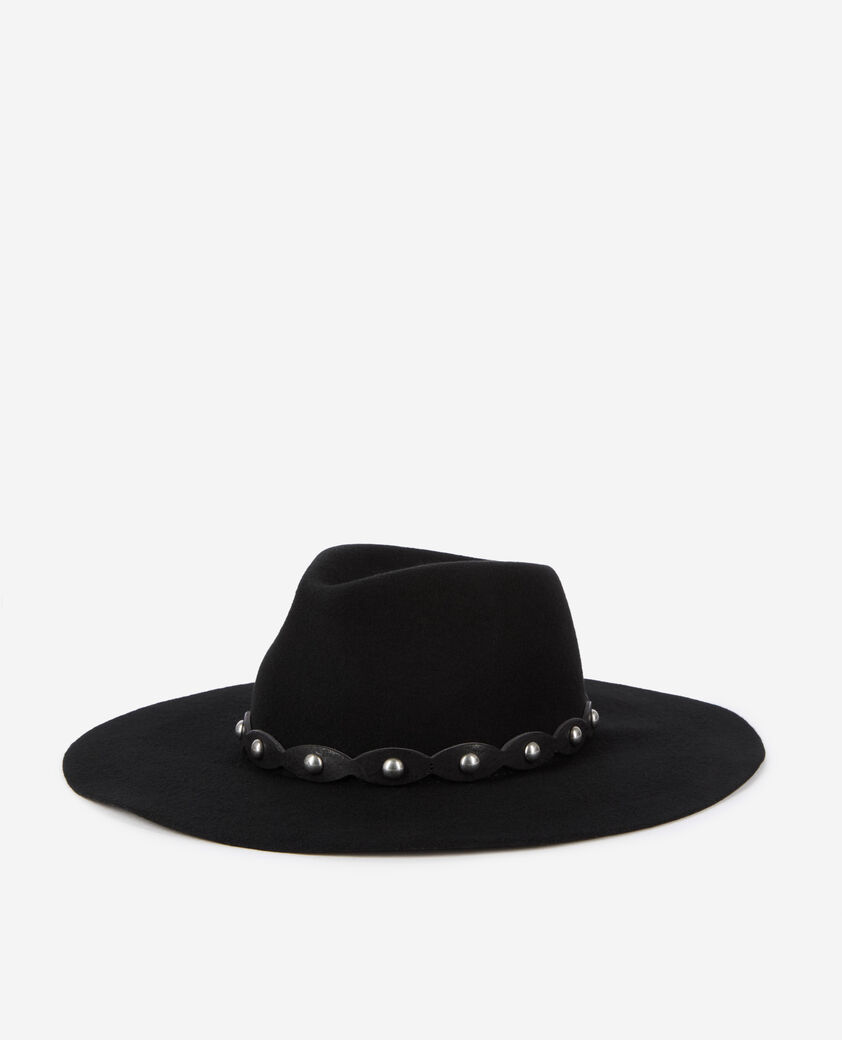 The Kooples MIXTE BLACK chapeau en laine noir