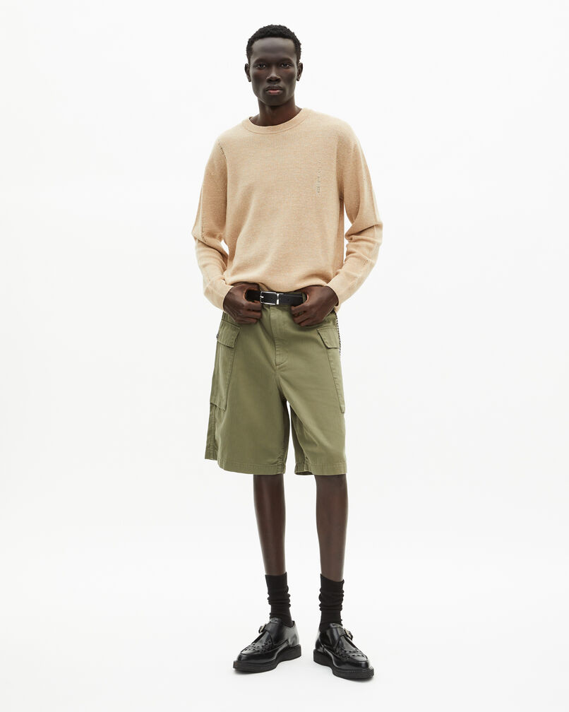 The Kooples MEN ECRU ecru wool and linen sweater
