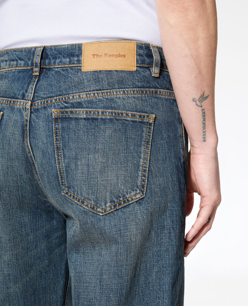 The Kooples HERREN MEDIUM BLUE gerade geschnittene jeans blaugrau