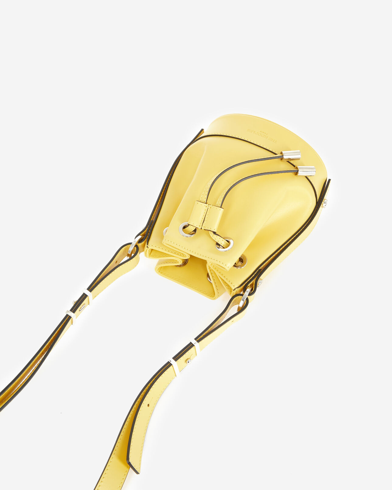 The Kooples WOMEN BRIGHT YELLOW small tina bag in smooth yellow leather