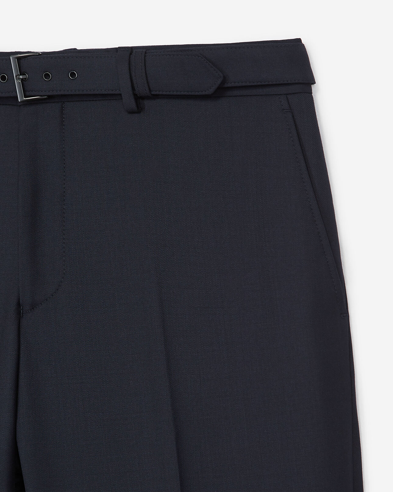 The Kooples MEN DARK NAVY navy blue wool fitted suit trousers