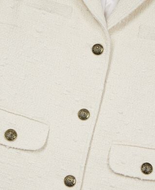 The Kooples F ECRU tweed suit jacket in ecru