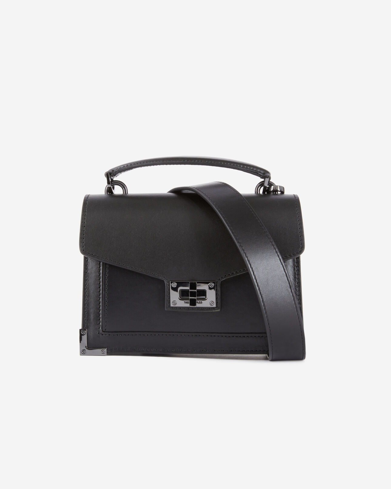 The Kooples DAMEN BLACK kleine tasche emily aus schwarzem leder