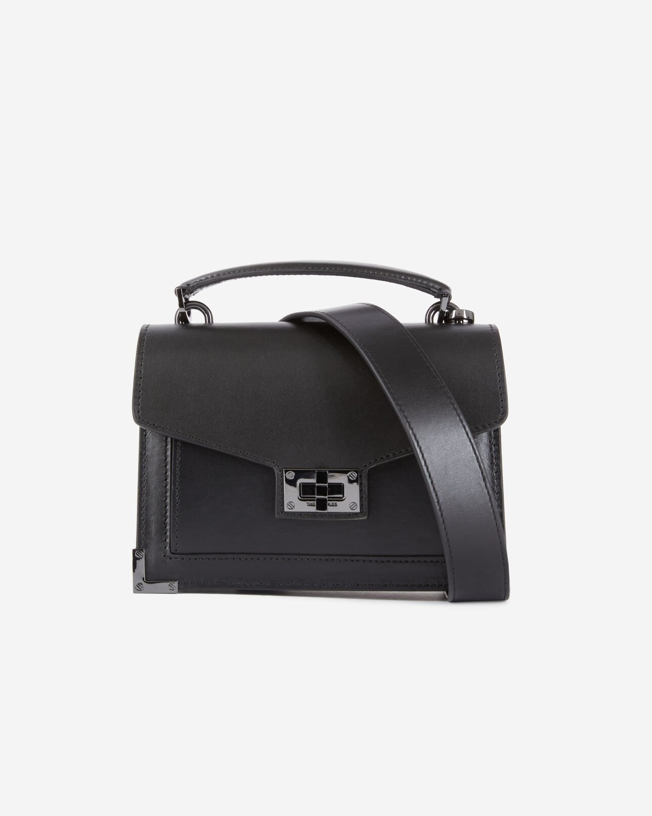 The Kooples DAMEN BLACK kleine tasche emily aus schwarzem leder