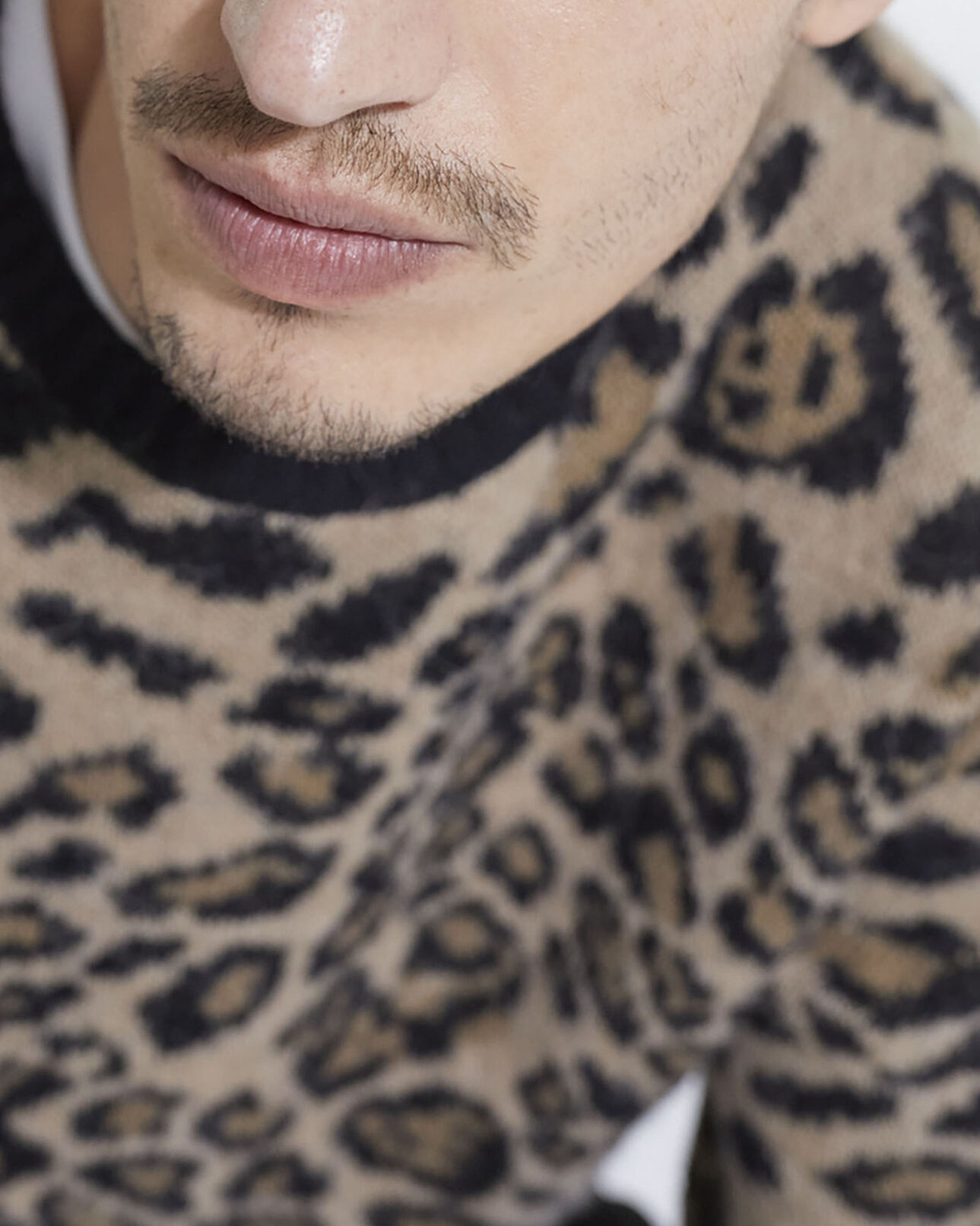 The Kooples MEN LEOPARD leopard print sweater
