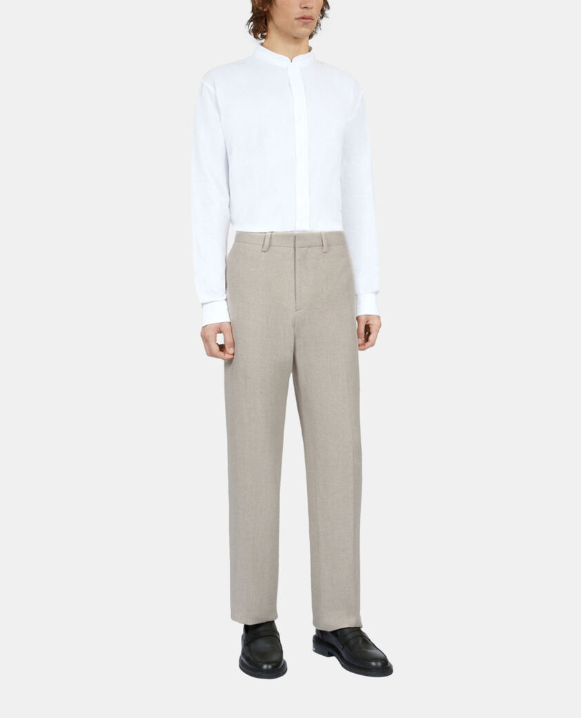 The Kooples MEN BEIGE beige linen suit trousers