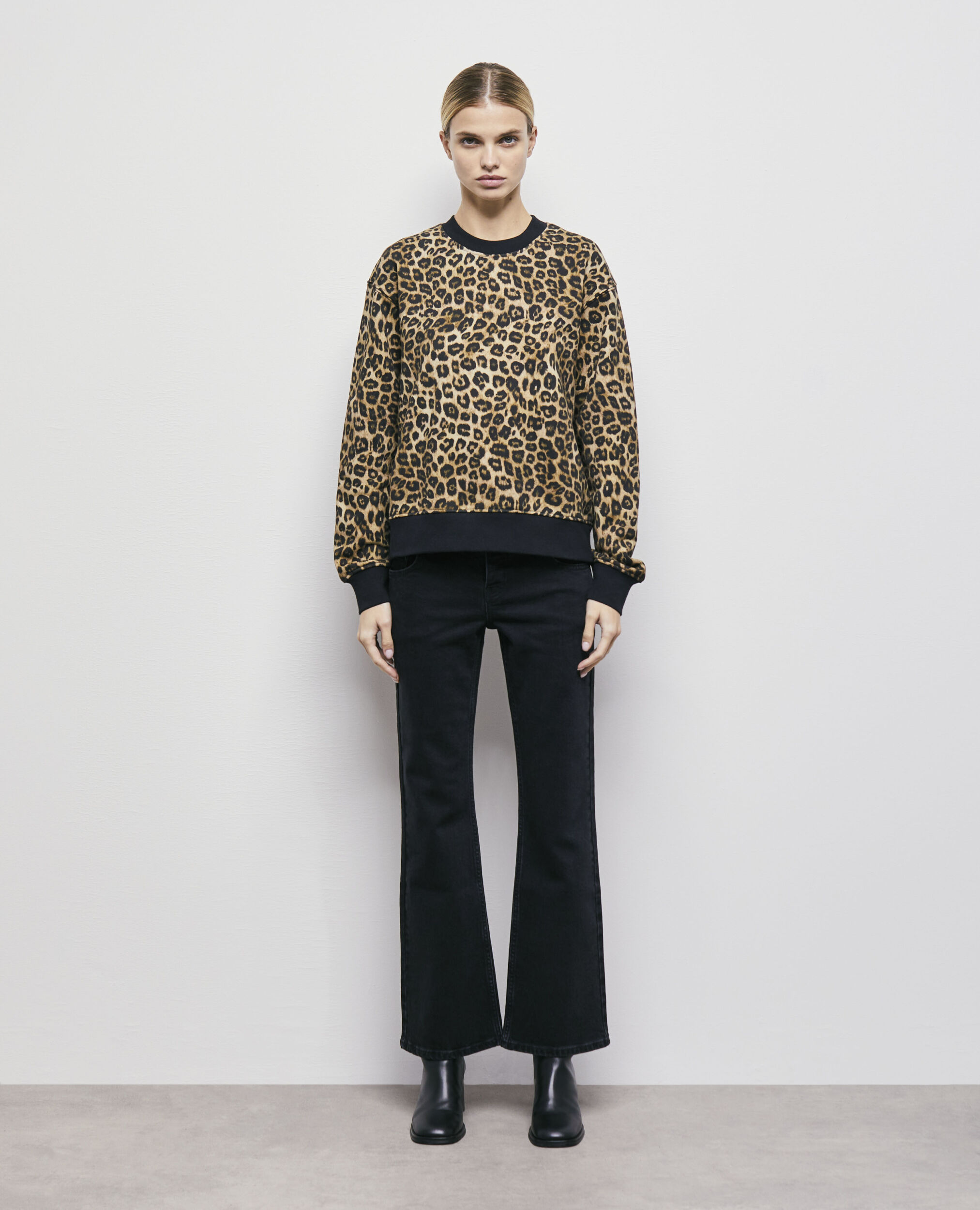 Leopard print sweatshirt | The Kooples