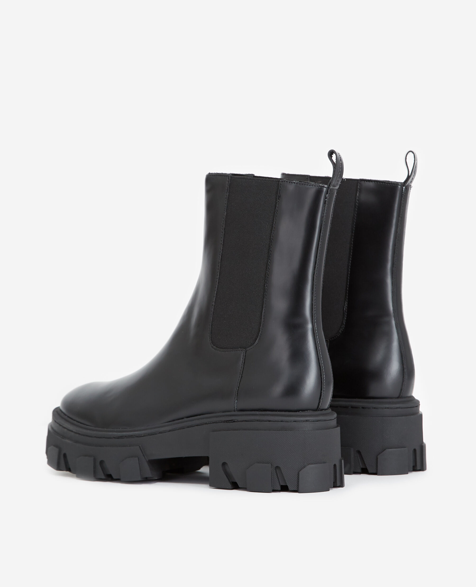 Black platform Chelsea boots The Kooples