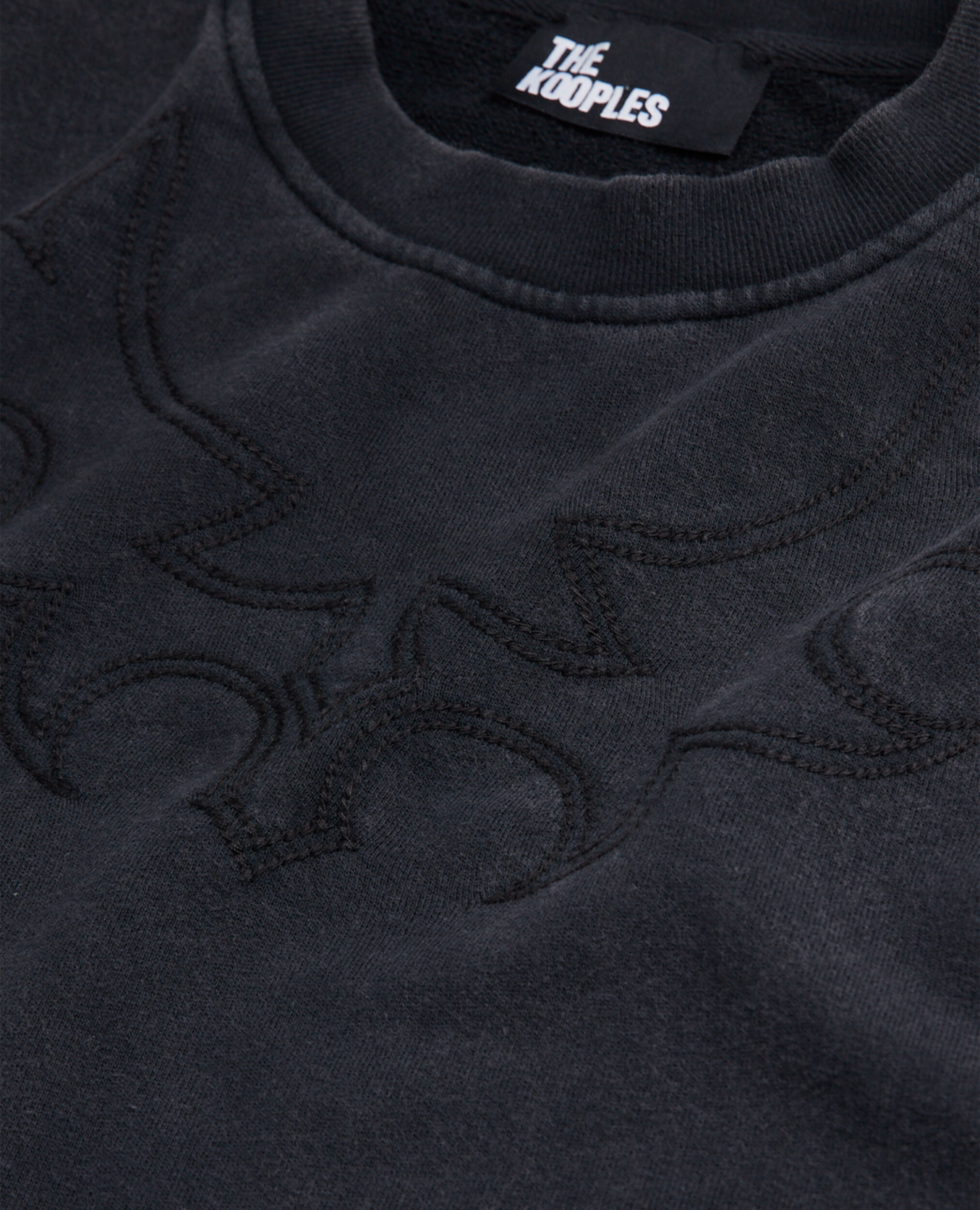 Black hotsell embroidered sweatshirt