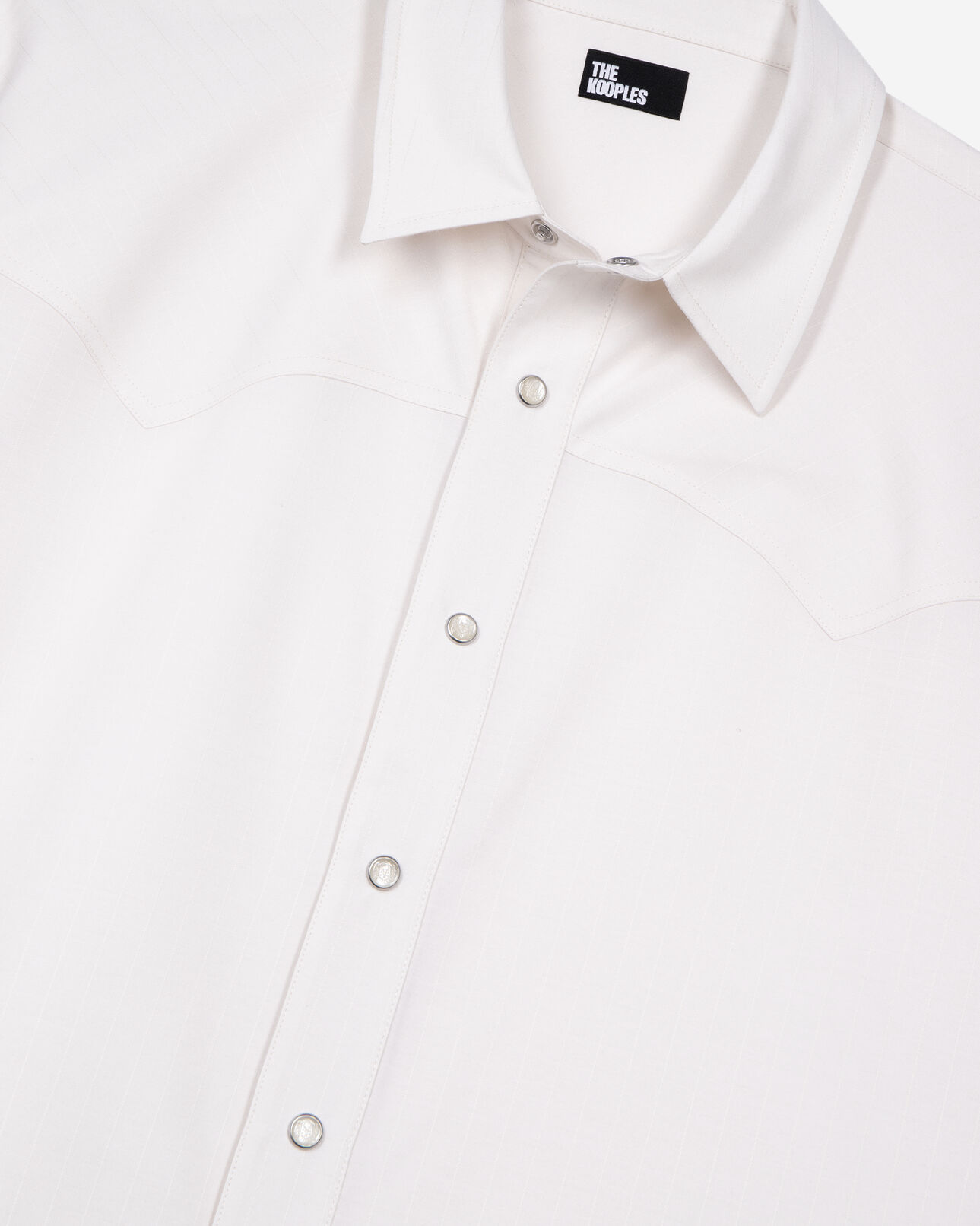 The Kooples HOMME ECRU chemise manches courtes blanche