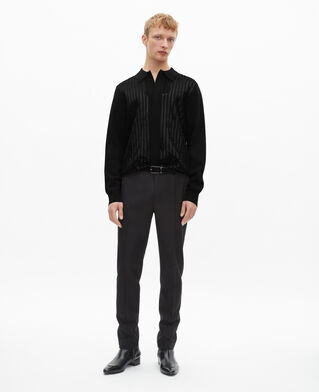 The Kooples HOMME BLACK cardigan à sequins noir