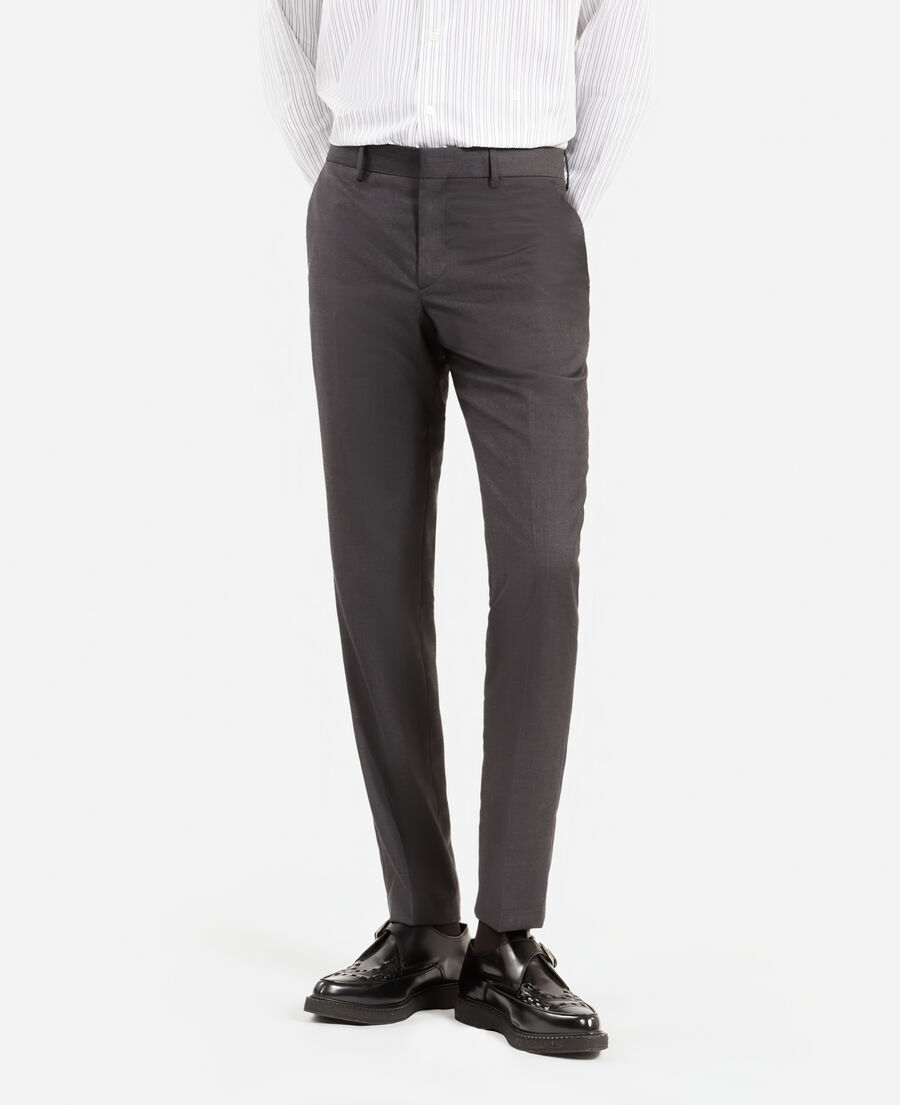 gray wool suit pants