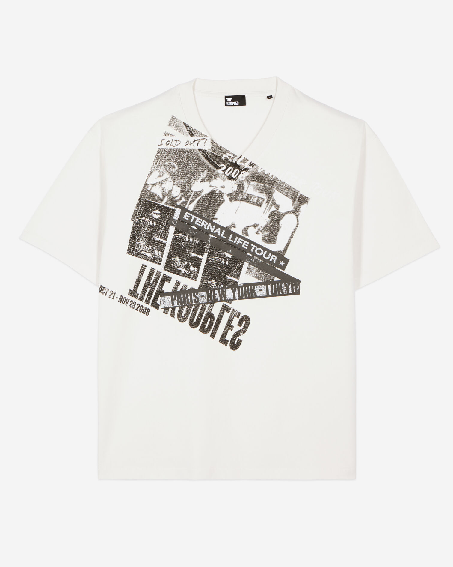 Ecru Eternal life tour serigraphy t-shirt, ECRU, hi-res image number null