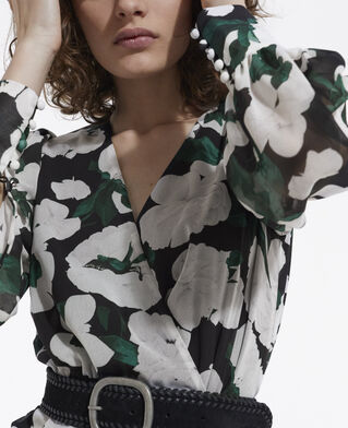 The Kooples DAMEN ECRU kurzes bedrucktes kleid