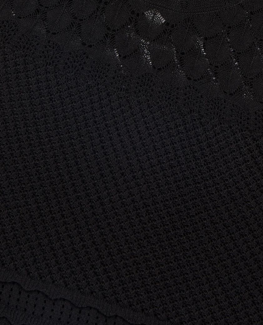 The Kooples WOMEN BLACK black openwork top