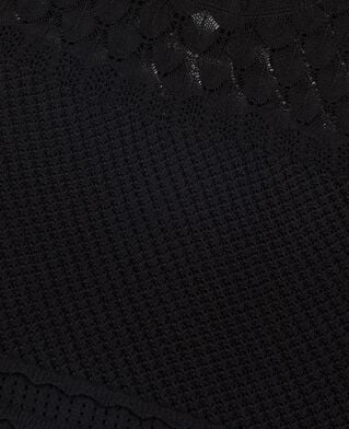 The Kooples F BLACK black openwork top