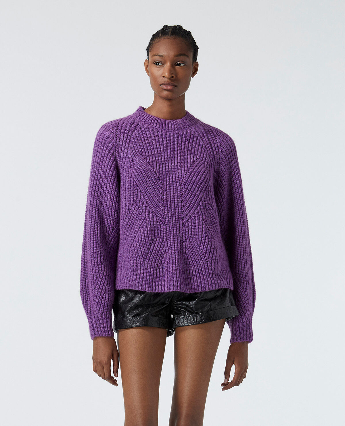 Zara top purple sweater