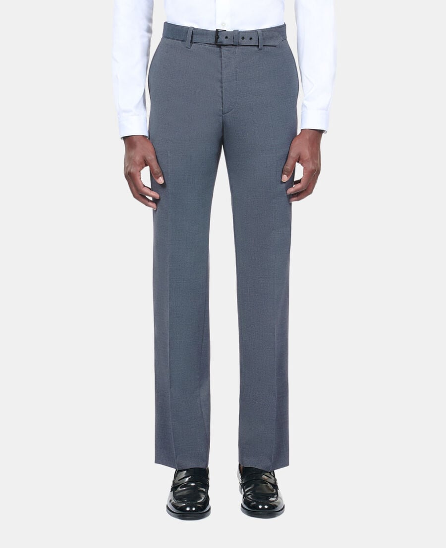The Kooples MEN BLUE blue wool suit trousers