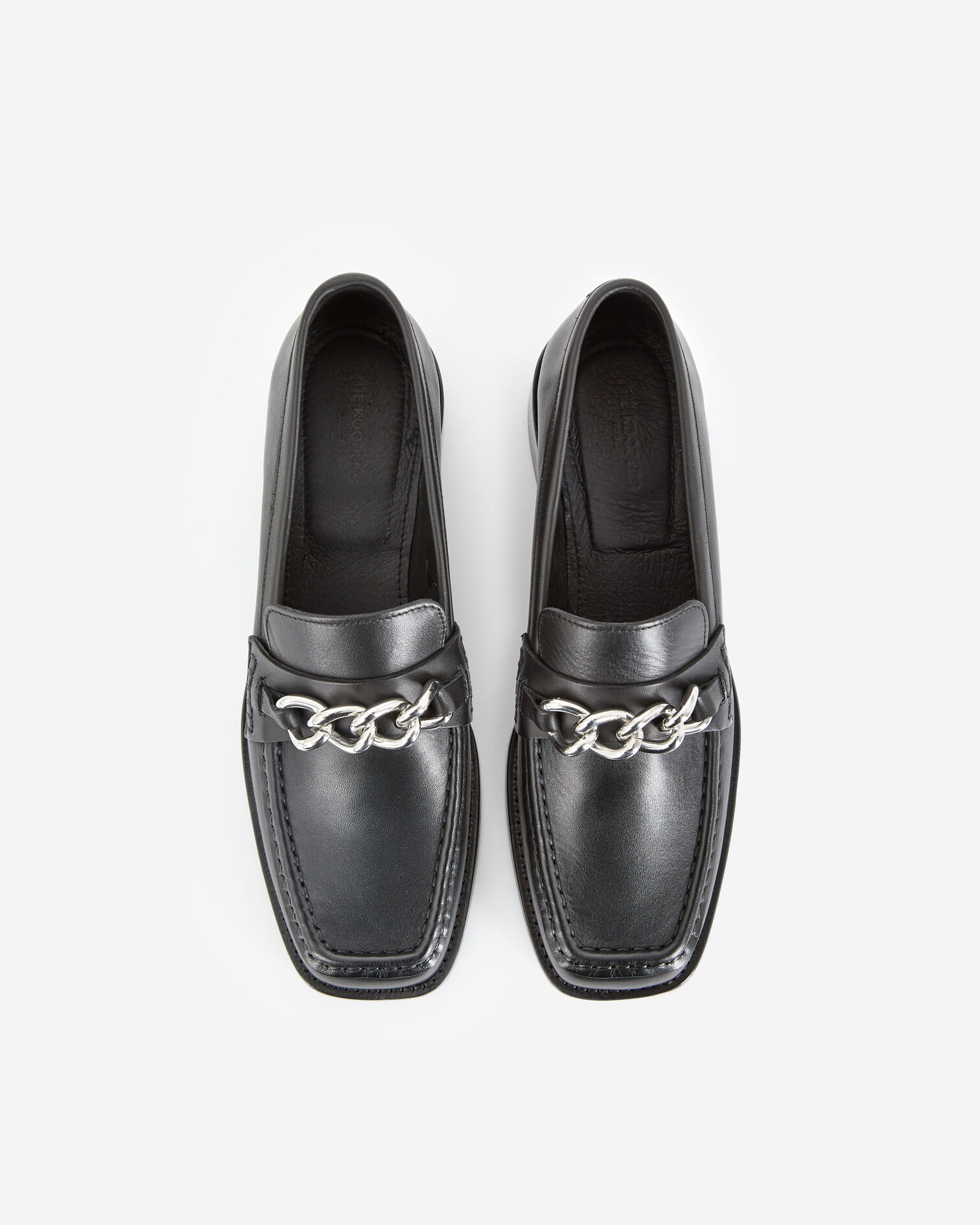 Mocassins noir boucle argent, BLACK, hi-res image number null